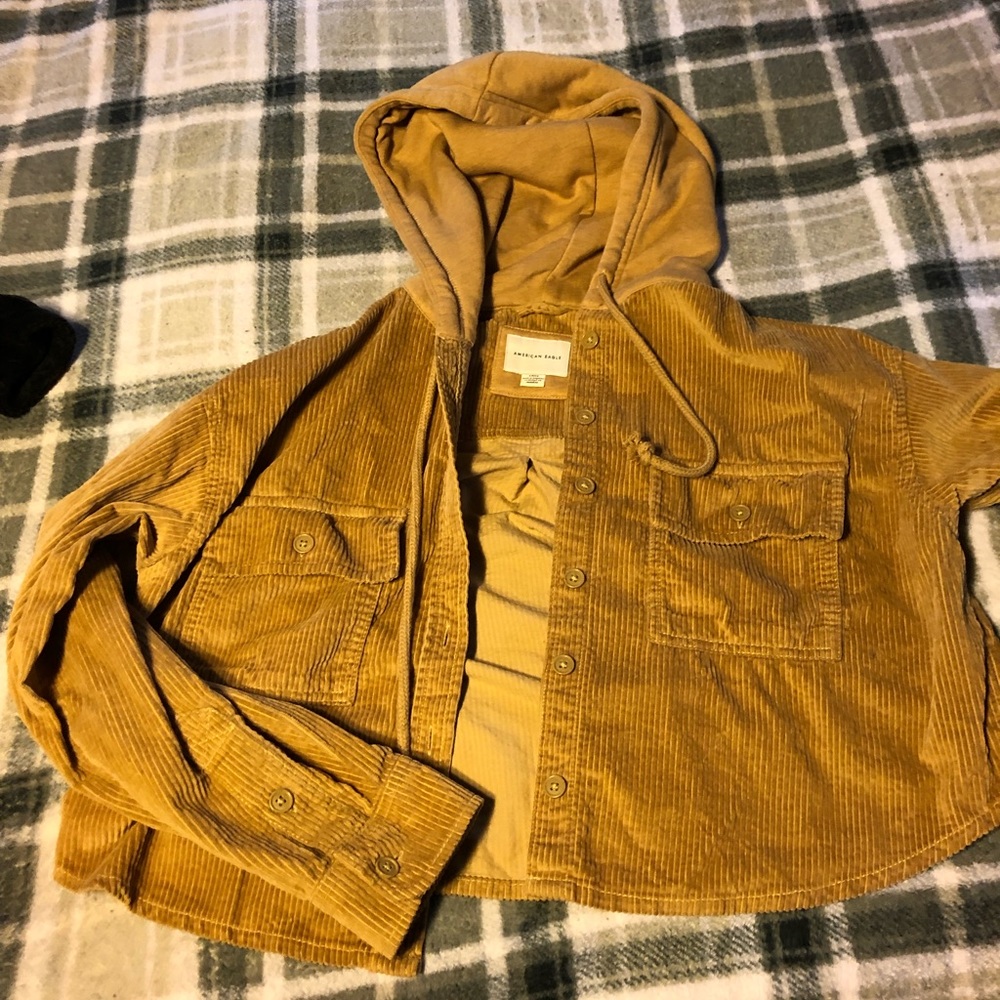 American Eagle Cropped Shacket